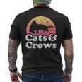 Cats And Crows メンズ レディース ボーイズ ガールズ カラス メンズTシャツ バックプリント