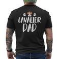 Cavalier Dad Cavalier King Charlespaniel Cane Papà T-shirt da uomo con stampa posteriore