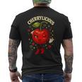 Cherrylicious キュート チェリー さくらんぼ おもしろフルーツ メンズTシャツ バックプリント