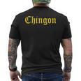 Chingon、素晴らしいメキシコの人気フレーズ メンズTシャツ バックプリント