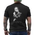 Claude Debussy-クロード・ドビュッシー-フランスの作曲家-クラシック音楽 メンズTシャツ バックプリント