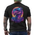 Cool Utahraptor Graphic Dinosaur Dino Lover メンズTシャツ バックプリント