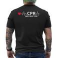 Cprインストラクター 応急処置 Emt Ems 救急救命士 Cprインストラクター メンズTシャツ バックプリント