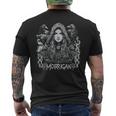 Dark Goddess The Morrigan ケルト女神 ダークペイガンレイヴン メンズTシャツ バックプリント