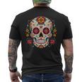 Day Of The Dead シュガースカル Dia De Los Muertos メンズTシャツ バックプリント