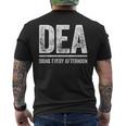 Dea Drink Every Afternoon シャツ 面白い メンズ レディース ドリンク メンズTシャツ バックプリント