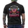 I Do It For Dorut ウエイトリフティング ジム ワークアウト フィットネス エクササイズ メンズTシャツ バックプリント