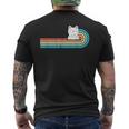 I Do What I Want ファニーキャット 中指 胸ポケット レトロ メンズTシャツ バックプリント