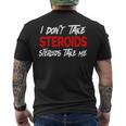 I Don't Taketeroids-Teroid Take Me ジム用ファニーギア メンズTシャツ バックプリント