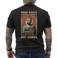 Drop Beats Not Bombs 反戦仏平和 メンズTシャツ バックプリント