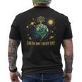 Earth Day Every Day Save The Earth Planets Men's T-shirt Back Print