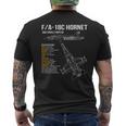 FA-18 ホーネット メンズTシャツ バックプリント