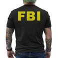 Fbi ハロウィン おもしろコスチューム メンズTシャツ バックプリント