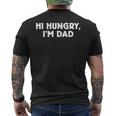 Festa Del Papà Joke Hi Hungry I'm Dad T-shirt da uomo con stampa posteriore