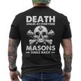 Freemasonkull Quote Deathmiles Mason ユーモア フリーメイソン メンズTシャツ バックプリント