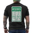 Frogs OnlyOthers Will Be Toad- Frog Pun メンズTシャツ バックプリント