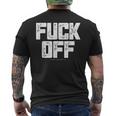 メンズ Fuck Off Thrash メタル メンズTシャツ バックプリント