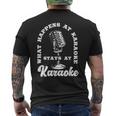 Music Lover カラオケシンガー メンズTシャツ バックプリント