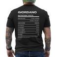 Giordano 栄養成分表示 メンズTシャツ バックプリント