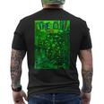 The Glob ビンテージ映画ポスター ホラー ゴス ハロウィン メンズTシャツ バックプリント