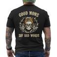 Good Moms Say Bad Words Skull Men's T-shirt Back Print