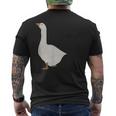 Goose ガチョウ メンズ レディース キッズ ボーイズ ガールズ 池 メンズTシャツ バックプリント