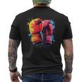 Guantes De Boxeo Pintados De Colores En Boxeo Artístico Camiseta Hombre Estampado Espalda