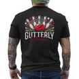 Gutterly とんでもないボーリングスポーツボウラー メンズTシャツ バックプリント