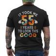 Happy 55Th Birthday メンズTシャツ バックプリント