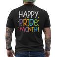 Happy Pride Month レインボー ゲイプライド アリー Lgbt メンズ レディース キッズ メンズTシャツ バックプリント