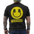 Hardcore Rave Music Raver 90S Edm Dj Rave House-Music Techno メンズTシャツ バックプリント