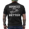 Harmonicists Blow Better ハーモニカ メンズTシャツ バックプリント