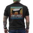 Honey Badger Is Mypirit Animal メンズTシャツ バックプリント