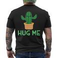 Hug Me 面白い サボテン ユーモア ギフト メンズTシャツ バックプリント