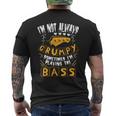 I'm Not Always Grumpyometimes I'm Playing The Bass 音楽 メンズTシャツ バックプリント