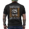 I'm Not In Theoid I Am Theoid 日本のアライグマ メンズTシャツ バックプリント