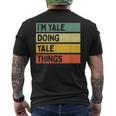 I'm Yale Doing Yale Things 面白い名言 メンズTシャツ バックプリント