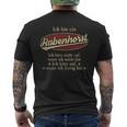 Ich Bin Ein Rabenhorst Ich Höre Nicht AufWenn Ich Müde Bin Ich Höre Auf Rabenhorst Name Heren T-shirt met print op de achterkant