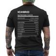Ichiro 栄養成分表示 メンズTシャツ バックプリント