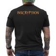 Inscryptionサイコホラーカードゲームハロウィン怖い メンズTシャツ バックプリント