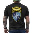 Isaf Natoパッチ メンズTシャツ バックプリント