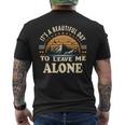 It's A Beautiful Day To Leave Me Alone Inrovert メンズTシャツ バックプリント
