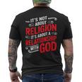 It's A Relationship With God Not Religion メンズTシャツ バックプリント