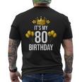 It's My 80Th Birthday Party 80歳 誕生日 メンズ レディース メンズTシャツ バックプリント