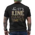 Its Line Dance Time ギフトアイデア ホースダンスライン メンズTシャツ バックプリント