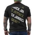 Jamaicaカモ柄グリーンカモフラージュ メンズTシャツ バックプリント