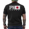 Japan Flag Japaneseports Games アスレチック ジャージスタイル メンズTシャツ バックプリント