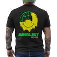 Junglist ドラムとベース Dnb スマイリー メンズTシャツ バックプリント