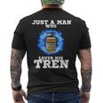 Just A Man Who Loves His Tren メンズTシャツ バックプリント