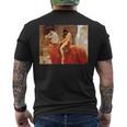 Lady Godiva ヌード ペインティング メンズTシャツ バックプリント